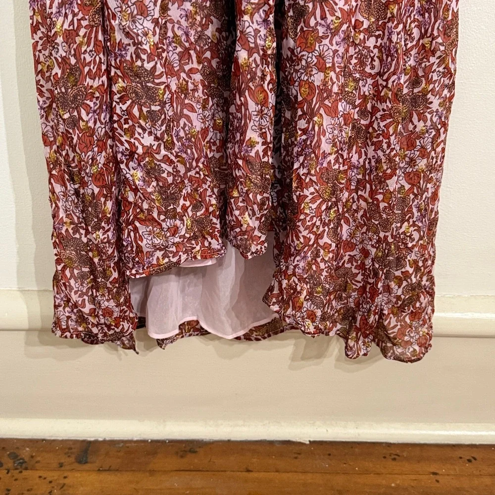 J. Crew Pink Floral Maxi Dress